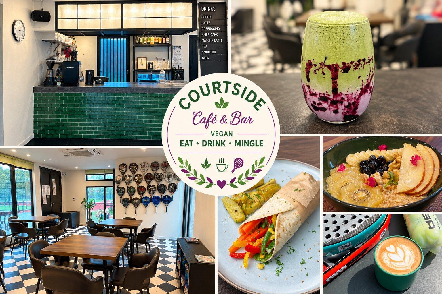 Inside Courtside Café & Bar and its vegan menu